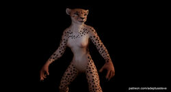 cheetah female nude solo solo_female solo_focus zuri zuri_(wild_life)