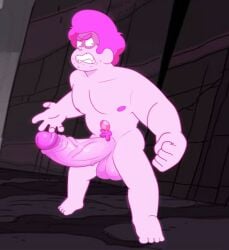 aged_up angry_expression angry_face big_balls big_penis cartoon_network chad_steven erect_penis hyper_balls hyper_penis joeemillery muscular muscular_male pink_body pink_hair pink_penis pink_steven steven_quartz_universe steven_universe steven_universe_future