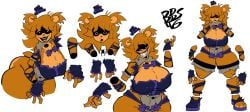 1girls bobybostod46 cally3d creepy_smile cryptiacurves five_nights_at_freddy's floating_arms floating_hands floating_legs floating_limbs golden_freddy_(fnaf) golden_fredina_(cally3d) golden_fur purple_top_hat purple_topwear tagme top_hat type_0 white_background white_void yellow_fur