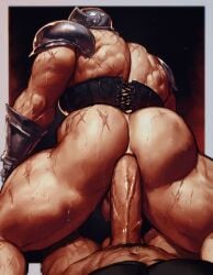 ai_generated anal anal_sex armor ass balls bara big_bottom big_penis boyfriendai erection gay gay_anal gay_sex helmet long_penis looking_back male male/male male_only male_penetrated male_penetrating_male male_pov manly massive_penis muscle_slut muscular_ass muscular_back muscular_bottom muscular_male nude partially_clothed penetration penis revealing_armor revealing_clothes sex skimpy skimpy_armor sweat sweating veiny_penis