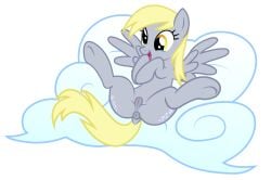 accurate_art_style anus cloud derpy_hooves equid equine female friendship_is_magic genitals hasbro hi_res horse mammal my_little_pony mythological_creature mythological_equine mythology pegasus pinfeather pony pussy solo spread_legs spreading transparent_background wings yellow_eyes