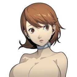 1girls alternate_breast_size atlus bangs bare_shoulders big_breasts blackchaos64 breasts breasts_bigger_than_head brown_eyes brown_hair choker cleavage collar collarbone completely_nude ear_piercing earrings edit edited_official_artwork edited_screencap eyelashes female hair_between_eyes huge_breasts jewelry large_breasts lips looking_at_viewer looking_away looking_to_the_side makeup medium_hair naked naver no_nipples nude outline parted_lips persona persona_3 pink_lips portrait sega short_hair simple_background solo stud_earrings swept_bangs topless upper_body white_background white_choker yukari_takeba