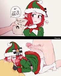 2019 2boys christmas cum elf femboy gay gloxinia heart-shaped_pupils human human_on_male human_penetrating instant_loss_2koma male male_only nanatsu_no_taizai peonymami trap yaoi