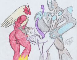 alien blaziken males_only mewtwo original_character pokemon pokemon_(species) proto23719395 slime yaoi yulza_aradoka