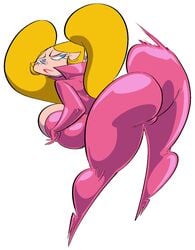 blonde_hair bodysuit cartoon_network dee_dee_(dexter's_laboratory) dexter's_laboratory huge_ass huge_breasts slb thick_thighs twerking