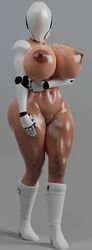 1girls 3d 3d_(artwork) areolae big_ass big_breasts big_thighs bionic_arm boots breasts brown_nipples brown_skin bubble_butt curvaceous curves curvy curvy_female curvy_figure cyborg dark-skinned_female dark_skin erect_nipples erection female female_only grey_background haydee haydee_(game) high_heel_boots hourglass_figure huge_ass huge_breasts knee_boots large_breasts midriff navel nipples nude pussy robot robot_girl shadow shaved_pussy shiny_skin solo solo_female standing sweat sweatdrop tan_skin thespig thick thick_ass thick_thighs toned toned_female uncensored voluptuous wet_skin wide_hips