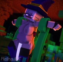 1boy 1girls 3d ahe_gao big_breasts breasts cum cum_in_pussy cum_inflation cum_inside female female_only glasses human melanie_thompson_(melinajbt) melinajbt mine-imator minecraft mobtalker_mod nipples no_panties nude purple_stockings solo squid tentacle vaginal_penetration white_hair witch witch_hat