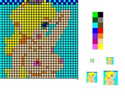 atnsodn female female_only human mario_(series) nintendo pixel_art princess_rosalina sigurdhosenfeld solo straight_hair white_background