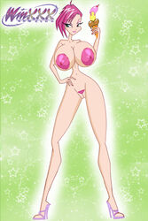 1girls 4kids_entertainment banana big_breasts cherry dk food hand_on_hip high_heels huge_breasts human ice_cream ice_cream_cone innie_pussy nickelodeon pubic_hair rainbow_(animation_studio) riffsandskulls smile smiling standing tecna winx_club