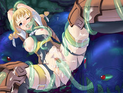 1girls blonde_hair blue_eyes breasts censored clothed_sex clothing cum cum_in_pussy cum_inside double_penetration female final_fantasy final_fantasy_xii green_tentacles human long_hair mosaic_censoring open_mouth oral penelo penetration pussy rape restrained spread_legs tears tentacle translucent_tentacles vaginal_penetration