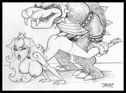 bowser interspecies mario_(series) nintendo princess_peach straight_hair zeus(artist)