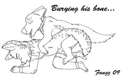 2009 anthro bolt_(character) bolt_(film) bondage disney english_text fangz feral feral_on_anthro male/ambiguous monochrome rough_sketch zoophilia