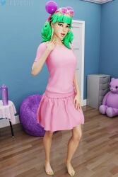 3d female female_only fortnite giocamolly outerwear pink_shirt pink_skirt tropical_punch_zoey underwear zoey_(fortnite)
