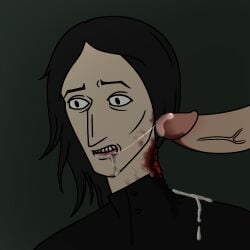 blood_on_face blood_stain cum death gore harry_potter laki_logan necrophilia penis saliva_trail severus_snape