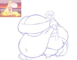 bbw big_breasts breasts cassie_(theycallhimcake) cleavage female huge_breasts hyper_breasts kantuspaintsinsanity overweight ssbbw tagme theycallhimcake thick_thighs wide_hips