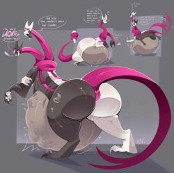 conjoined_twins huge_belly inflation overweight razzle_and_dazzle_(dandy's_world) scalie sibling_(lore) soft_vore twins_(lore) vore