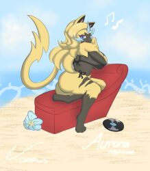 aurora_(nbanoob) big_ass big_breasts bikini breasts bubble_butt cleavage female furry huge_ass huge_breasts k-draws pokemon pokemon_(species) tagme thick_thighs wide_hips zeraora