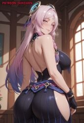 1girl 1girls 2026 ai_generated ass big_ass big_breasts big_thighs blue_eyes blush blush_lines boobs breasts citlali_(genshin_impact) curvy curvy_body curvy_female curvy_figure dress face_markings female female_focus female_only forehead_mark genshin_impact hair_ornament large_ass large_breasts large_thighs light-skinned_female light_skin patreon patreon_username pink_hair shychan sidelocks solo solo_female solo_focus stable_diffusion thick thick_thighs thighs two-tone_hair viewed_from_behind voluptuous voluptuous_body voluptuous_female wide_hips