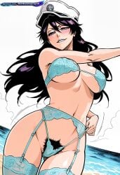 1girl 2d absurd_resolution absurdres adult ai ai-created ai_art ai_generated anime anime_coloring anime_screenshot bambietta_basterbine beach black_hair bleach bleach:_the_thousand-year_blood_war blush bushy_pubes cleavage clothing_pull clouds cowboy_shot curvy dancing day detailed_background digital_art dynamic_angle dynamic_pose exhibitionism exibitionism exited explicit female from_below full_body glossy glossy_body glossy_skin gorgeous grey_eyes hair_between_eyes hairy hairy_pussy half-closed_eyes hat hentai hi_res high_contrast high_quality high_resolution highres hirsute huge_breasts in_heat large_breasts lingerie long_hair looking_at_viewer low_angle masturbation midriff narrow_waist navel nsfw ocean outdoors panty_pull patreon peaked_cap perfect_anatomy pervert_female plump presenting pubic_hair pulling_own_clothes purple_hair rating_explicit sand sea sexy sexy_body sexy_female sexy_pose shiny_skin sideboob sky smile smirk soft_shading solo solo_focus source_anime standing string_bikini string_panties teasing teasing_viewer thick_thighs tite_kubo_style underboob voluptuous voluptuous_body voluptuous_female water waves white_headwear wide_hips
