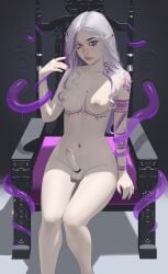 1dickgirl 1futa 1futanari 1intersex absurd_res absurdres ashe_(venzari) braid braided_hair choker cock_ring commission commission_art commissioner_upload dickgirl ear_piercing earrings elf erect erection fair_skin foreskin futa futanari gock intersex light-skinned_futa light-skinned_futanari light_skin lip_ring long_hair neozumi nipple nipples nose_piercing nose_ring original_character penis phimosis pubic_hair pubic_tuft purple_eyes purple_hair runny_makeup runny_mascara second-party_source tagme tattoo tattoo_on_arm tattoo_on_chest tattooed_arm tattoos thick_eyesbrows two-tone_hair white_hair witch
