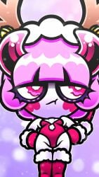 60fps animated blush chocovania_(artist) chocovania_(character) christmas christmas_clothing christmas_outfit christmas_present dancing demon_girl embarrassed embarrassed_female female female_focus hi_res imp indie_virtual_youtuber mistletoe music no_sex offscreen_male pale_skin pink_eyes shortstack skimpy skin_tight small_breasts smaller_female solo solo_female solo_focus sound swaying_hips tagme thighs tsundere video vtuber