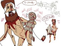 doodles horror male_only moaning_in_pleasure nude sweaty yaoi