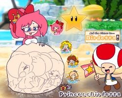 ass_expansion birdetta_(princessbirdetta) breast_expansion digestion digestion_noises digestion_sequence mario_(series) mario_party mario_party_superstars multiple_prey original original_character princess_daisy princess_peach princess_rosalina princessbirdetta_(artist) same_size_vore soft_vore struggling struggling_prey super_star_(mario) toad_(mario) unwilling unwilling_prey unwilling_vore vore vore_belly