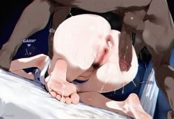1boy 1girls after_anal after_orgasm after_sex ai_generated anus anus_focus armpit_fetish armpits ass ass_focus ass_up butthole cottonmilk covered_in_cum creampie creampied_anus cum cum_drip cum_in_ass cum_inside cum_on_penis dark-skinned_male dark_skin dialogue face_down_ass_up feet feet_fetish feet_focus honkai:_star_rail honkai_(series) huge_ass huge_balls huge_butt huge_cock interracial massive_ass massive_penis muscular netorare ntr onomatopoeia panels pubic_hair pussy revenge_sex silver_wolf_(honkai:_star_rail) sweat sweaty sweaty_butt taught_a_lesson toes vagina veiny_penis