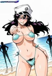 1girl 2d absurd_resolution absurdres adult ai ai-created ai_art ai_generated anime anime_coloring anime_screenshot bambietta_basterbine beach bikini bikini_bottom bikini_pull bikini_top black_hair bleach bleach:_the_thousand-year_blood_war blush bushy_pubes cleavage clothing_pull clouds cowboy_shot curvy day detailed_background digital_art dynamic_angle dynamic_pose exhibitionism exibitionism exited explicit female from_below full_body glossy glossy_body glossy_skin gorgeous grey_eyes hair_between_eyes hairy hairy_pussy half-closed_eyes hat hentai hi_res high_contrast high_quality high_resolution highres hirsute huge_breasts in_heat large_breasts long_hair looking_at_viewer low_angle masturbation micro_bikini midriff narrow_waist navel nsfw ocean outdoors panty_pull patreon peaked_cap perfect_anatomy pervert_female plump presenting pubic_hair pulling_own_clothes purple_hair rating_explicit sand sea sexy sexy_body sexy_female sexy_pose shiny_skin sideboob sky smile smirk soft_shading solo solo_focus source_anime standing string_bikini teasing teasing_viewer thick_thighs tite_kubo_style underboob voluptuous voluptuous_body voluptuous_female water waves white_headwear wide_hips