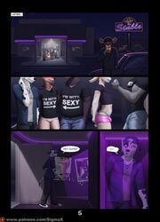 anthro bear canine club comic fox furry male male_only mike_(sigma_x) nightclub rabbit sigma_x strip_club tagme teej_(sigma_x)