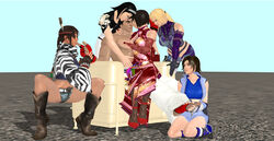 3d anna_williams kazama_asuka kazama_jun kazuya_mishima michelle_chang nina_williams tekken tekken_tag_tournament_2 thepervertedxnart xnalara xps