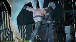 3d anal anal_grip anal_penetration anal_sex animal_genitalia animated anus ass bestiality blender female feral feral_on_female grass holding_on hooves horse horsecock huge_cock male medium_hair mounted nature nier nier:_automata no_sound outside penetration penis perky_breasts sex silver_hair size_difference small_breasts smaller_female stallion stomach_bulge straight swinging_balls thebartender thigh_boots thigh_high_boots thighhighs thighhighs_under_boots video yorha_2b zoophilia