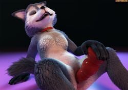 3d anthro anus canid canine collar crittermatic dildo dildo_in_pussy dildo_penetration female fur genitals mammal masturbation nude penetration pussy sage_(critterclaws) sex_toy sex_toy_in_pussy sex_toy_penetration solo toy vaginal_penetration