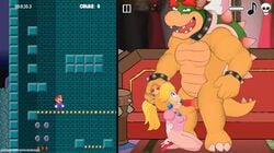 1boy 1boy1girl animated big_dom_small_sub blowjob bowser cum drybonex fellatio female femalesub furry gameplay_mechanics head_grab human looking_pleasured male male/female male_domination maledom mario mario_(series) monster nintendo oral oral_sex princess_peach scales scalie size_difference straight super_mario_bros. video video_games