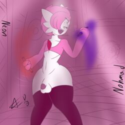 1:1 absurd_res anthro frowntown gardevoir girly hi_res humanoid long_socks male male_gardevoir male_only male_pokemon nintendo nohmad party pink_(frowntown) pinkboi pokémon_(species) pokemon pokemon_(species) pokemon_rse solo solo_male video_games