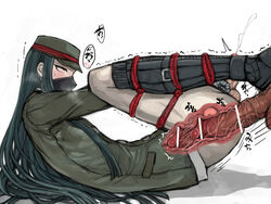 2boys anal blush boots censored cum danganronpa danganronpa_(series) danganronpa_v3 femboy gay korekiyo_shinguji long_hair male male_only mask new_danganronpa_v3 penis penis_size_difference prostate prostate_orgasm puru rectum rope rope_bondage shinguji_korekiyo shudder smooth_skin sweat tears thighs thrusting x-ray yaoi