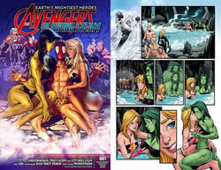 1boy 2girls avengers big_breasts bikini bisexual bisexual_(female) captain_marvel carol_danvers comic dick_tracy_studio female green_hair green_skin hero heroine hot_spring hulk_(series) kissing large_breasts legs lety_does_stuff marvel marvel_comics mask masked multiple_boys multiple_girls muscular_female she-hulk simiusmagnus spider-man spider-man_(series) superhero superheroine swimwear thick_thighs thighs thunkstudio tracyscops voluptuous yuri