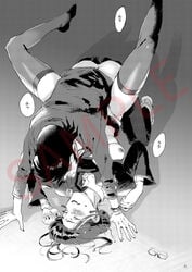 clothed_sex comic dandy_(space_dandy) faceless_male missionary_position scarlet_(space_dandy) space_dandy stockings ぶちまき