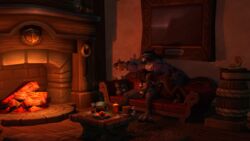 16:9 3d 3d_(artwork) alcohol animal_genitalia anthro bent_over beverage blindfold blizzard_entertainment breasts canid canine canis claws date deepthroat dinner duo ejaculation emisa_burrows fangs fellatio female fingering fireplace furniture genitals kinktober knot knot_grab male mammal night oral oral_sex oric_tennyson penile penis pussy reddoge2k romantic scenery sex sofa straight video_games warcraft were werecanid werecanine werewolf widescreen wolf worgen world_of_warcraft