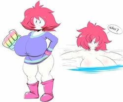 busty female female_only flyxthunder huge_breasts kumatora mob_face mother_(game) mother_(series) mother_3 nintendo red_hair shortstack tagme