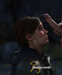 1boy 1girls 3d ellie_(the_last_of_us) ellie_williams imminent_oral large_penis naughty_dog oral penis shadylewds straight the_last_of_us the_last_of_us_2