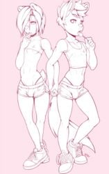 2boys androgynous big_ass big_butt femboy furry gay male male_only short_shorts skibby tagme tight_clothes tight_clothing tight_shorts