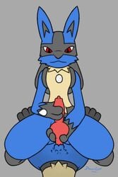 2:3 3_fingers 3_toes ambiguous_gender ambiguous_on_top animal_genitalia animal_penis animated biped blue_body blue_fur canid canine canine_penis dawnlux domination duo erection feral fingers fur furry genitals handjob knot knot_grab lucario male male/ambiguous male_on_bottom mammal multicolored_body multicolored_fur nintendo nude on_bottom on_top penile penis pokemon pokemon_(species) red_eyes sex short_playtime simple_background toes video_games