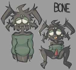 1boy anthro arachnid arthropod balls bedroom_eyes blank_eyes clothing don't_starve don't_starve_together dont_starve dont_starve_together erect_penis erection fangs femboy genitals klei_entertainment male male_focus male_only multi_eye multiple_images narrowed_eyes penis presenting seductive simple_eyes sitting smile smiling solo solo_focus solo_male spider sweater thebonezonedeluxe tongue tongue_out topwear video_games webber white_eyes