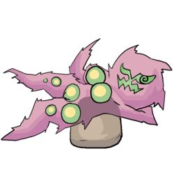 colored female female_only lying nude on_back oniontrain pokemon pokemon_(species) side_view solo spiritomb tagme