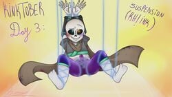 alternate_universe animated_skeleton bondage ectobody ectopenis errorink_(fan_character) fan_character ink_sans_(fan_character) long_scarf purple_body purple_penis sans sans_au sanscest scarf skeleton tied_up undertale undertale_au undertale_fanfiction