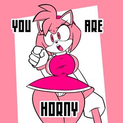 2020 aged_up alternate_body_type alternate_breast_size amy_rose angry anthro big_breasts breasts busty clothed colored curvy dress english_text eulipotyphlan eyelashes female female_only gloves hammer headband hedgehog holding_object holding_weapon hourglass_figure large_breasts looking_at_viewer mammal meme minidress monamania narrow_shoulders older open_mouth panties piko_piko_hammer pink_eyes pink_fur pointing_at_viewer red_dress sega short_dress short_hair simple_background small_dress small_waist solo sonic_(series) sonic_the_hedgehog_(series) sweetdandy talking_to_viewer teeth text thick_hips thick_thighs thin_waist tongue voluptuous white_panties wide_hips