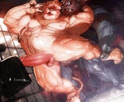 ahe_gao ahegao anal anal_sex animal_genitalia animal_penis animated anthro bara big_balls big_penis bovid bovine bovine_penis camera chief_bogo deep_penetration disney dominated domination felid fur furry furry_only gay gay_domination genitals huge_cock leodore_lionheart lion looking_at_viewer low_res male male/male male_only male_penetrated male_penetrating male_penetrating_male mammal multiple_boys multiple_males muscle muscles muscular muscular_anthro muscular_male nude pantherine penetration penis penis_size_difference rokudenashi sex short_playtime thumbnail yaoi zootopia