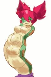 animated body_outline breast_imprints colored cownugget dancing face_imprint female/female female_pred female_prey naga oral_vore shantae snake tuki_(shantae) vore yuri