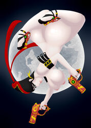 666zarike ass bayonetta bayonetta_(character) big_ass big_breasts breasts gun huge_ass nipples nude weapon